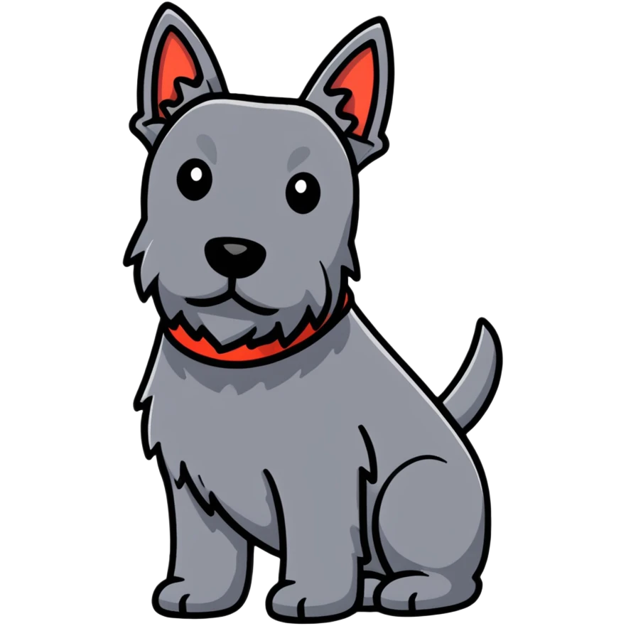 Scottish terrier dog emoji