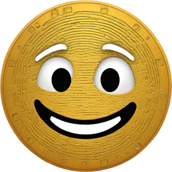 smiling face with bitcoin eyes emoji