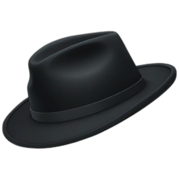 black hat emoji