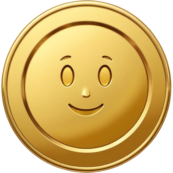 Single gold coin emoji