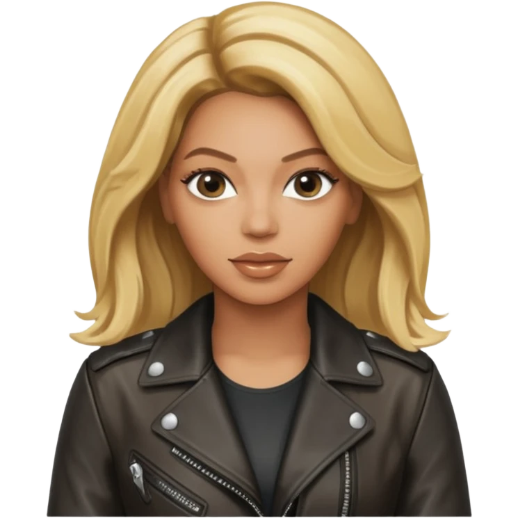 beyonce blonde hair jane wear leather jacket emoji