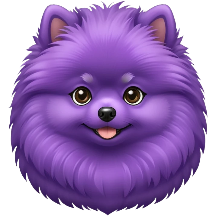 Purple Pomeranian  emoji