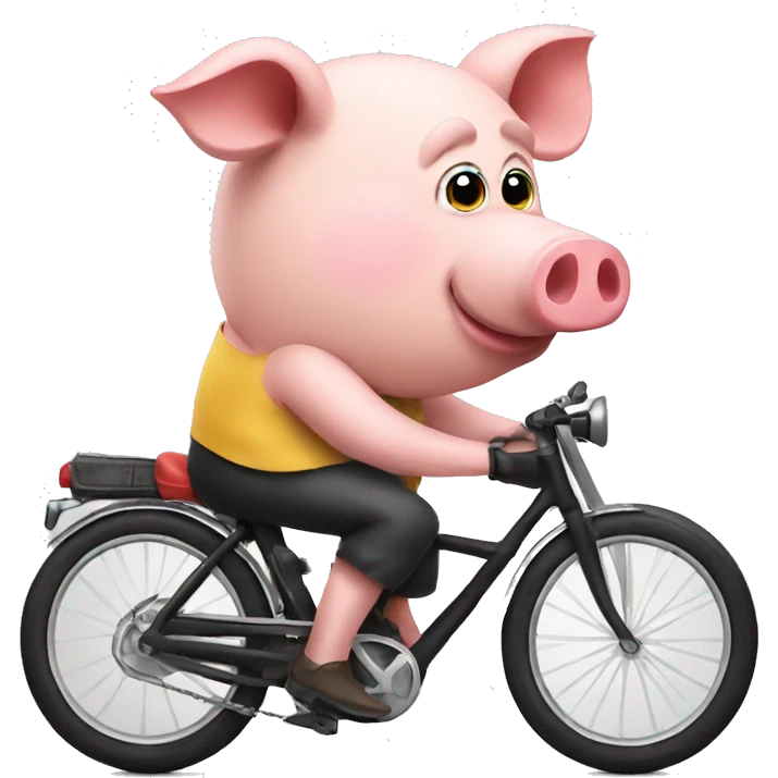 pig on bike emoji