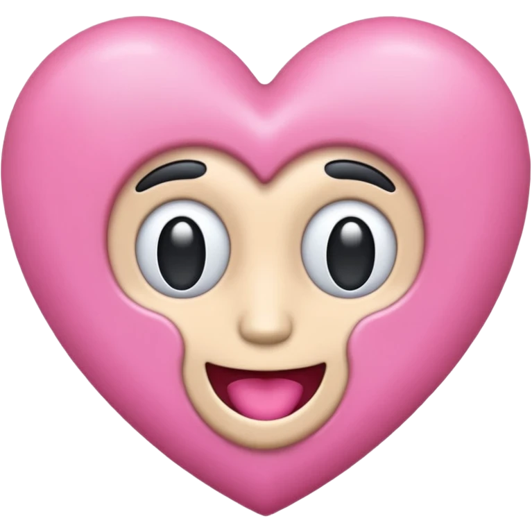 dumble emoji with heart pink colour emoji