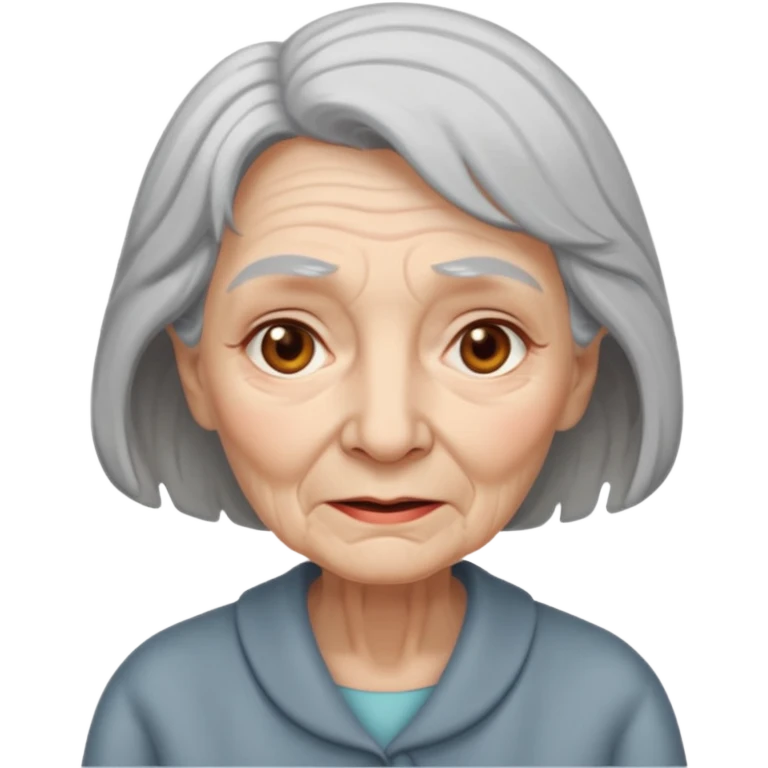 Dead old woman emoji