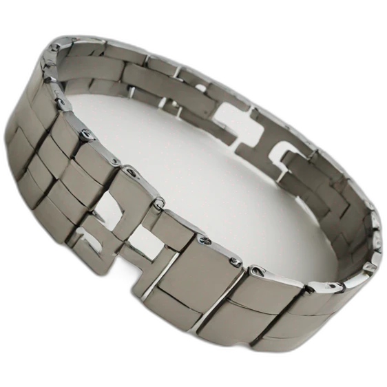 steel bracelet with word emoji
