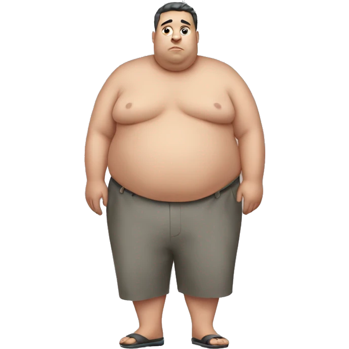 Extremely obese male  emoji