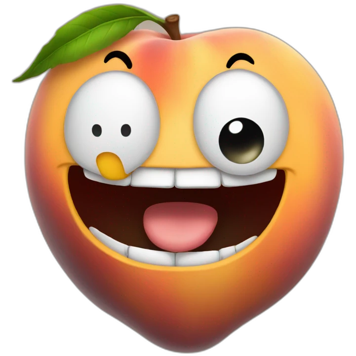 Peach yelling emoji