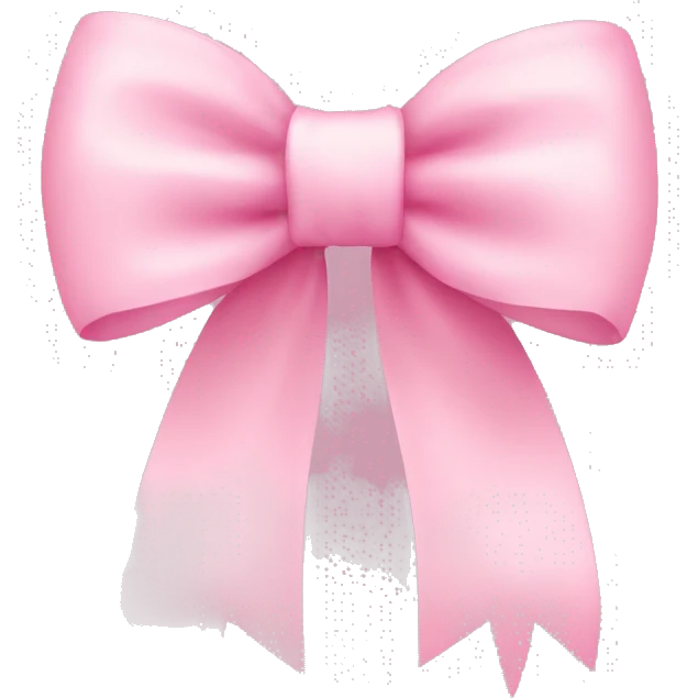 Baby pink bow emoji