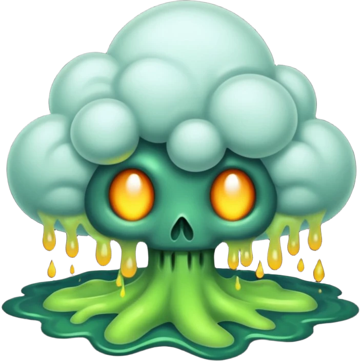 a poisonous cloud of gas, dark swamp color emoji
