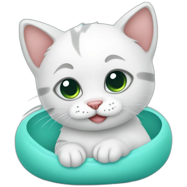 sick baby cat emoji