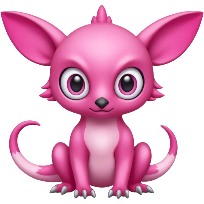 So pink-Fakémon-hybrid-creature (full body)  emoji