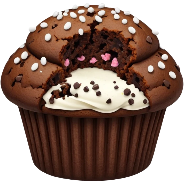 chocolate muffin emoji