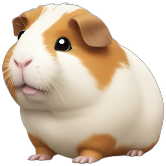 Fatty round guinea pig emoji