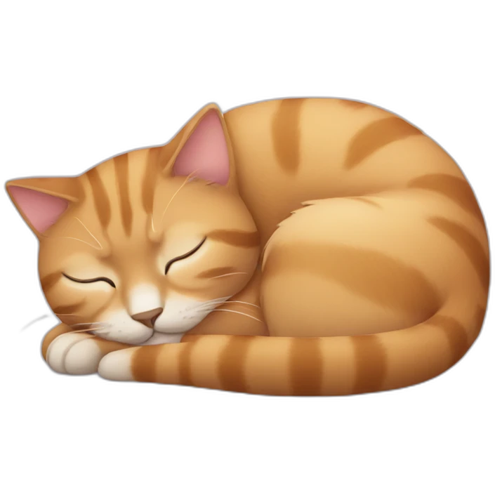 Cat sleeping emoji