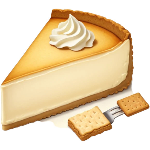 There is a sliced cheese cake on the white plate. emoji