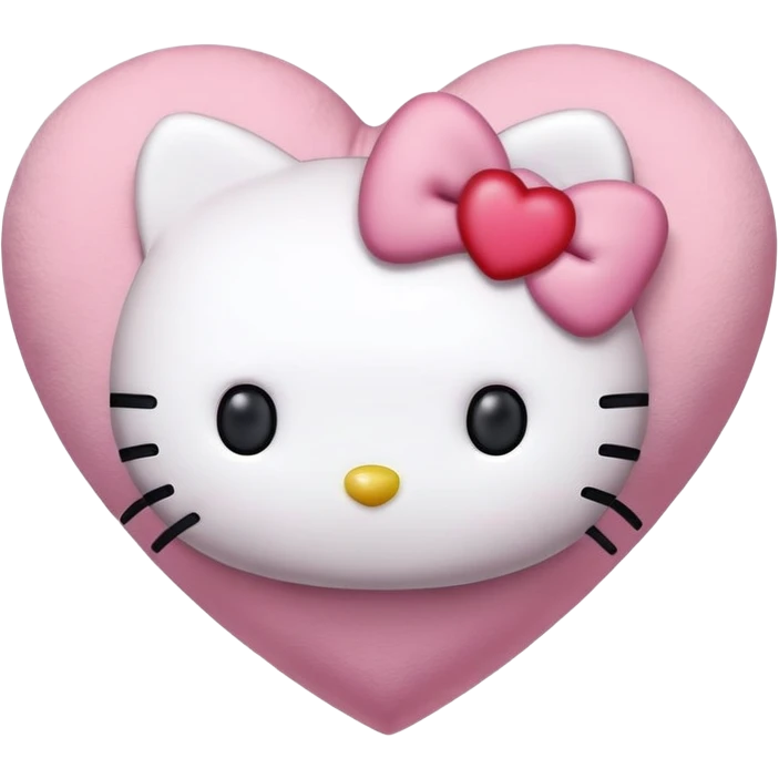 hello kitty heart emoji