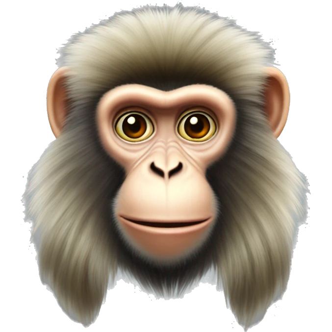 Ukrainian-kozak-Monkey. crested head, long whiskers  emoji