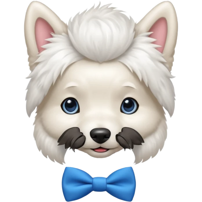 Groom dog with bowtie emoji