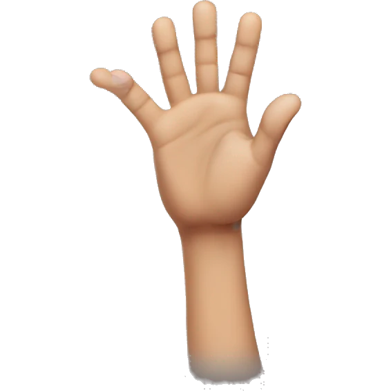 close the last 2 finger out of 5 fingers emoji
