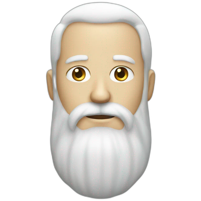 white long bearded man emoji