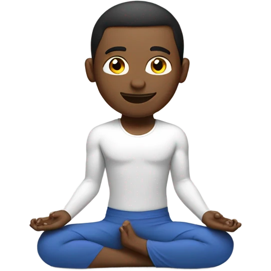 Back bend yoga white male  emoji