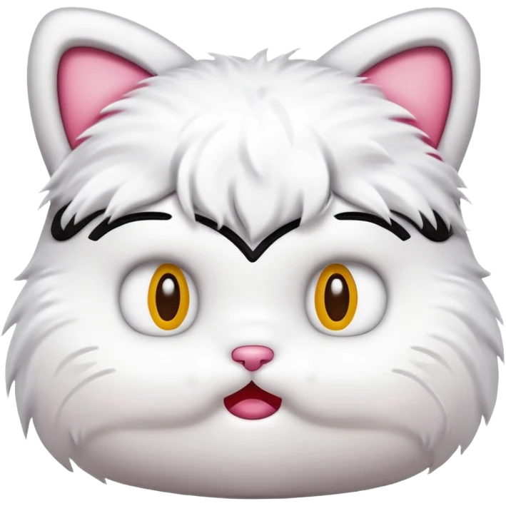Hello kitty looking disgusted but confused emoji