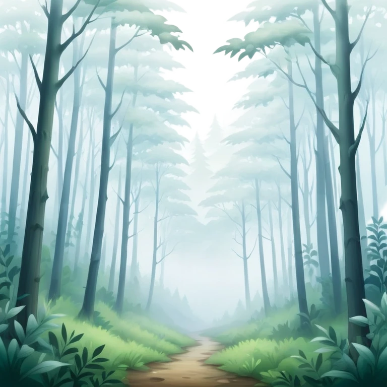 foggy mist in a forest emoji
