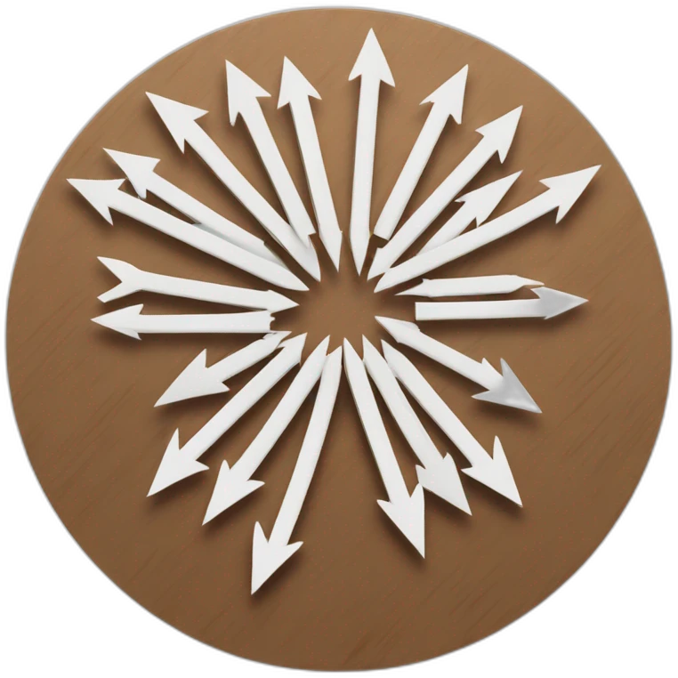 a circle of arrows pointing inward to the center emoji