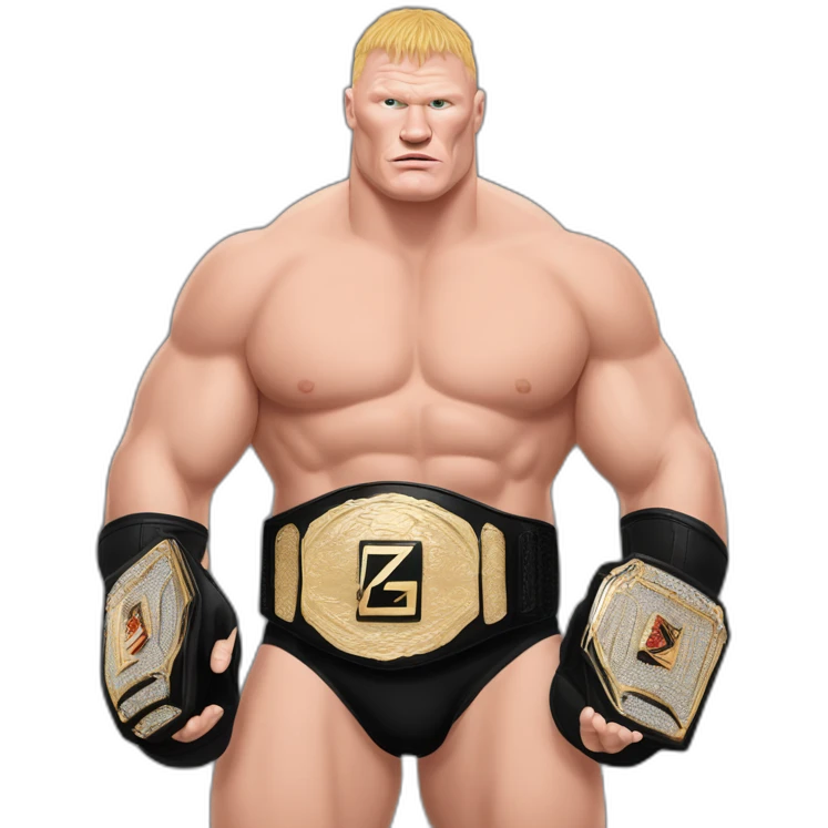Brock-lesnar-with-championship-belt emoji