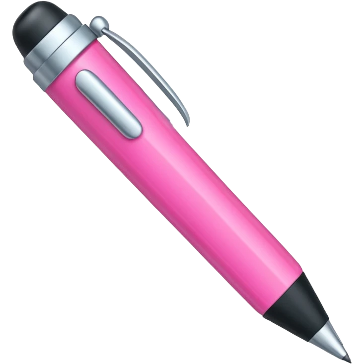 chunky pink pen emoji