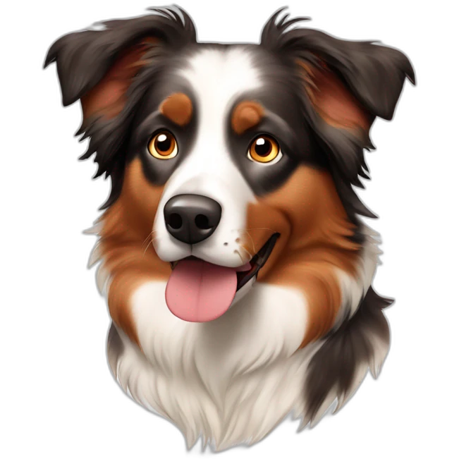 Australian Shepherd red merle emoji