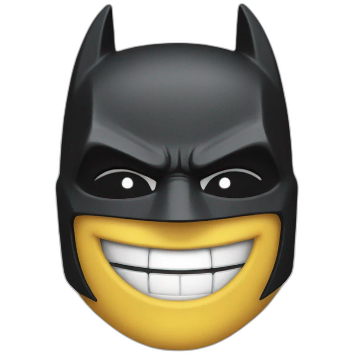 Batman smile emoji