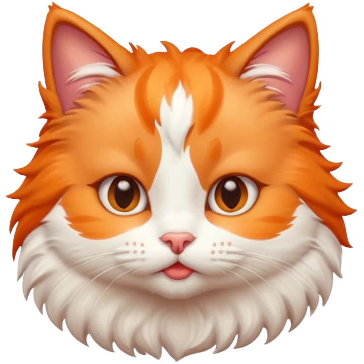 kitty  with human big lips  emoji