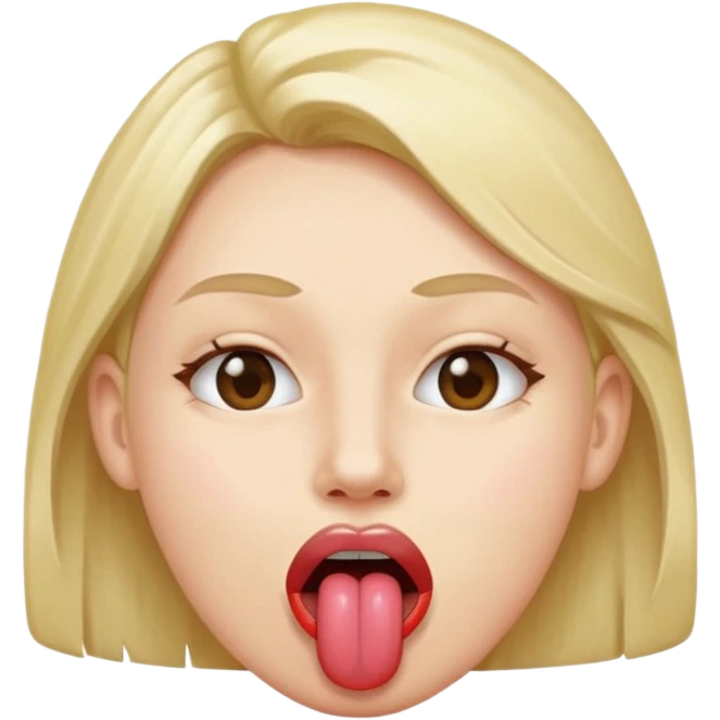 Peace sign in front of mouth with tongue sticking out  emoji