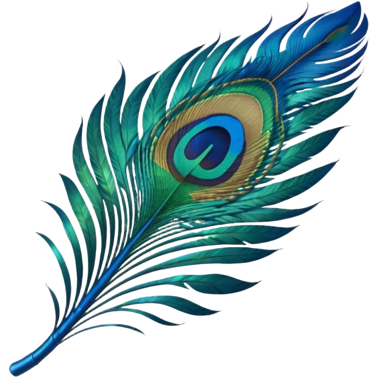 Peacock feather emoji