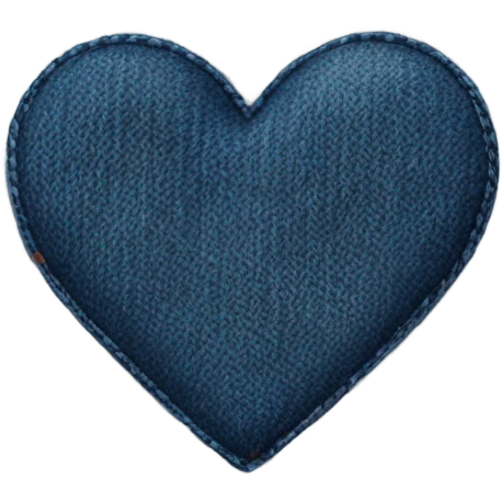 Denim heart  emoji