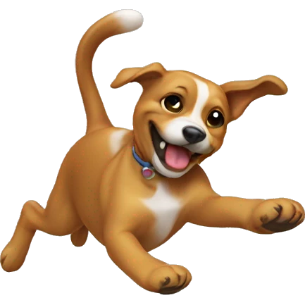 Dog doing a cartwheel  emoji