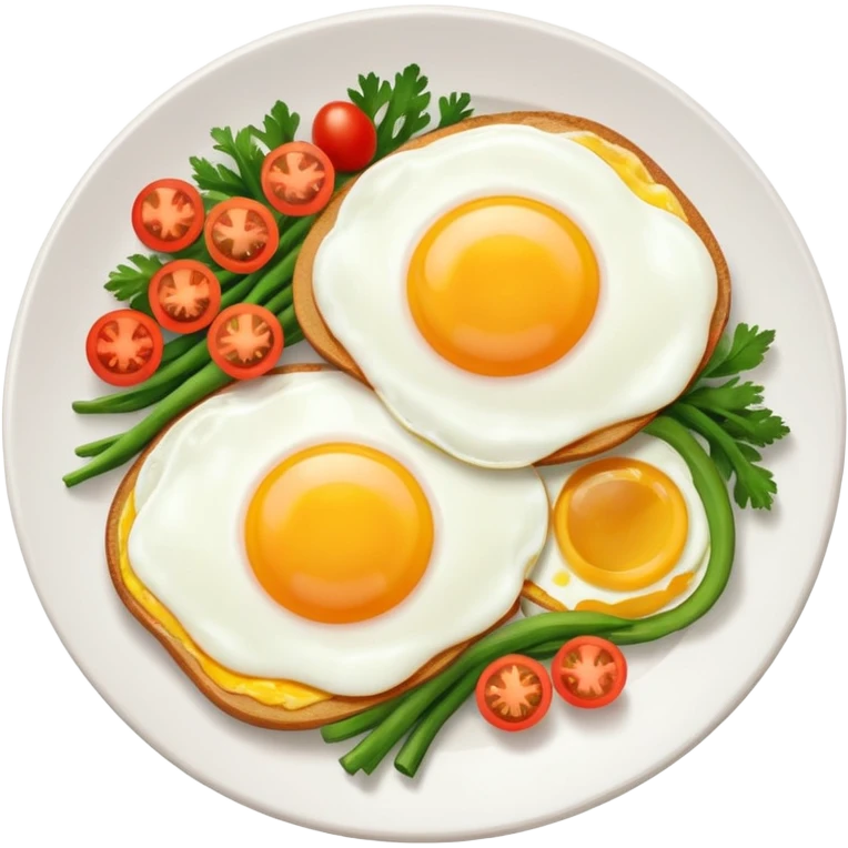eggs with veggies and coffee  emoji