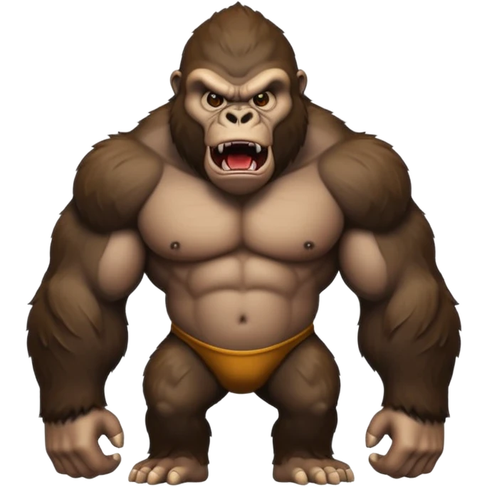 angry gorilla emoji