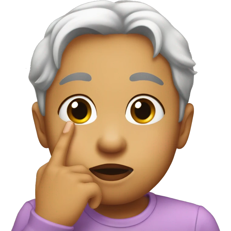 Kissy face with hand on cheek emoji