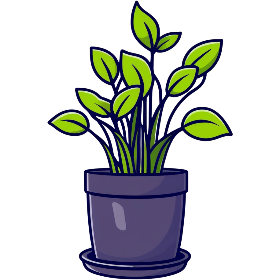 Young Plectranthus Verticillatus sprouts with circular coin-shaped leaves in a modern metallic planter emoji