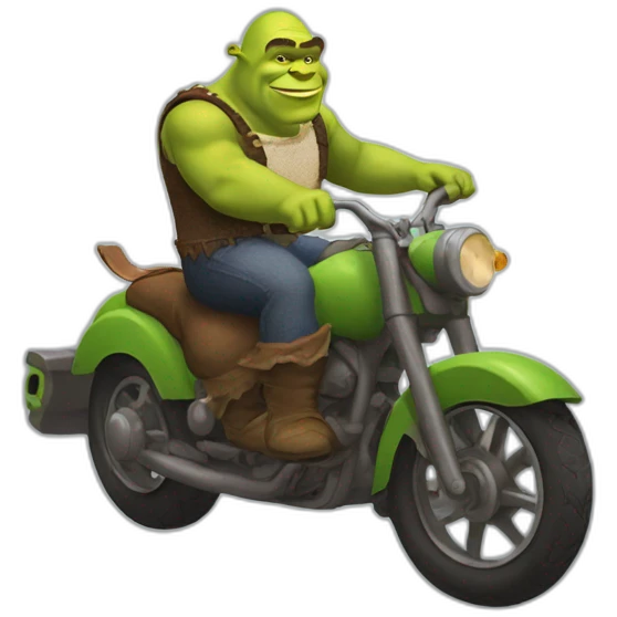 shrek rides christopher luxon emoji