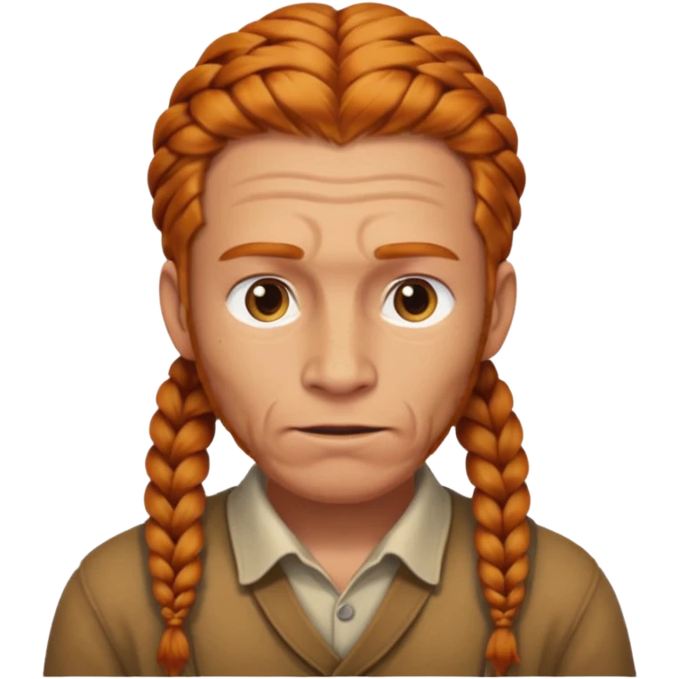 thick very hardginger braids man old emoji