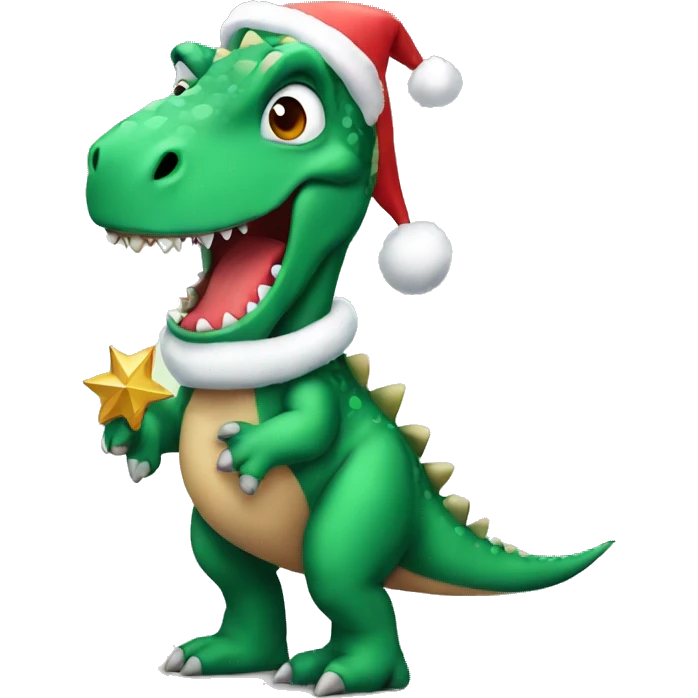 Dino Xmas emoji