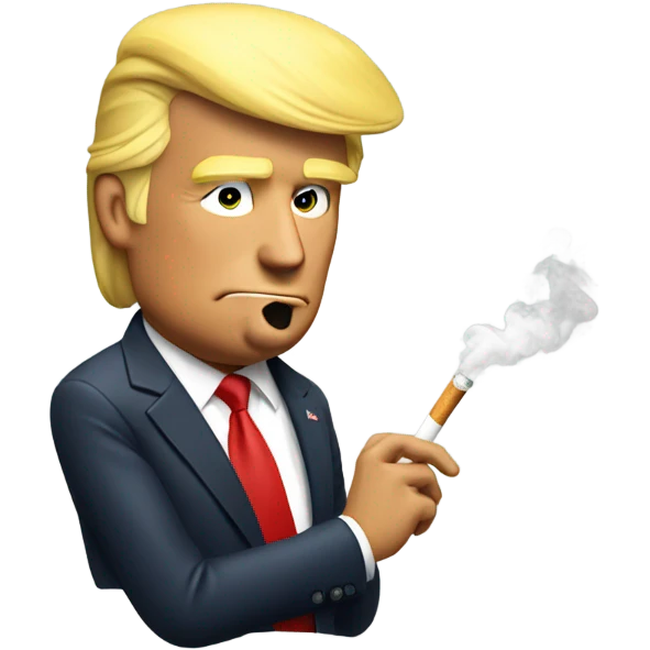Donald Trump smoking  emoji