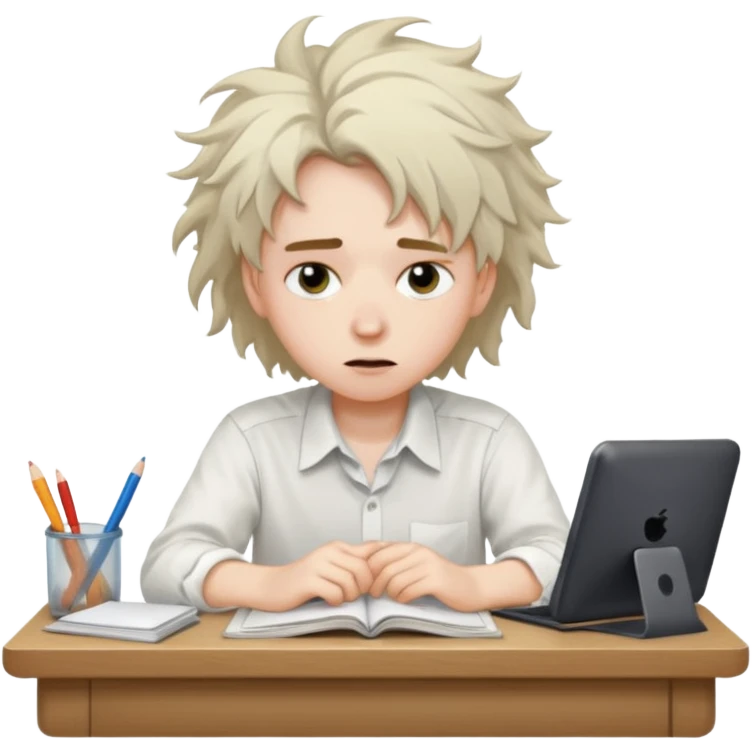 Сон на уроке в школе emoji