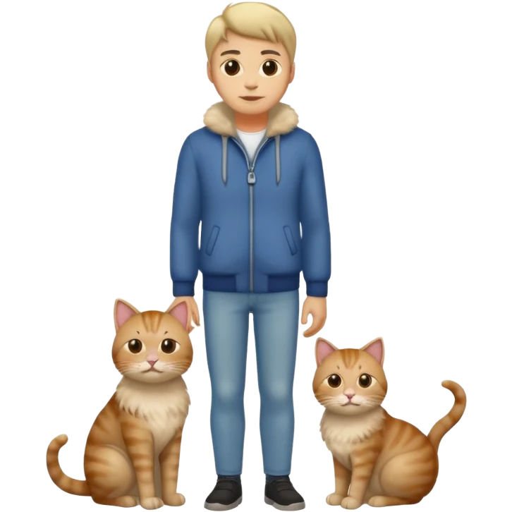 a human man with the fullbody of a cat, one entity  emoji