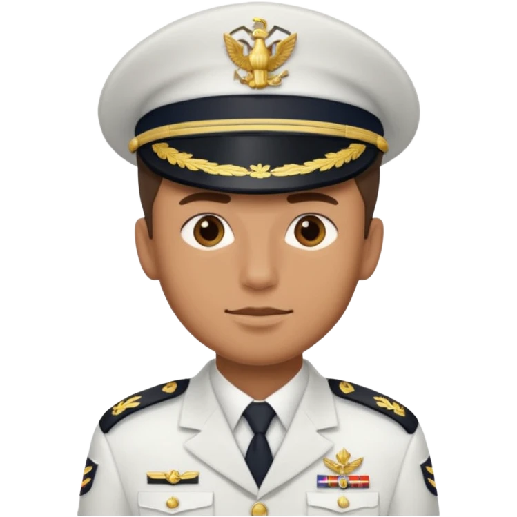 male navy soldier, square face. emoji