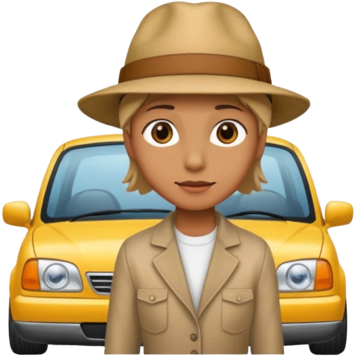 A car ave hat emoji